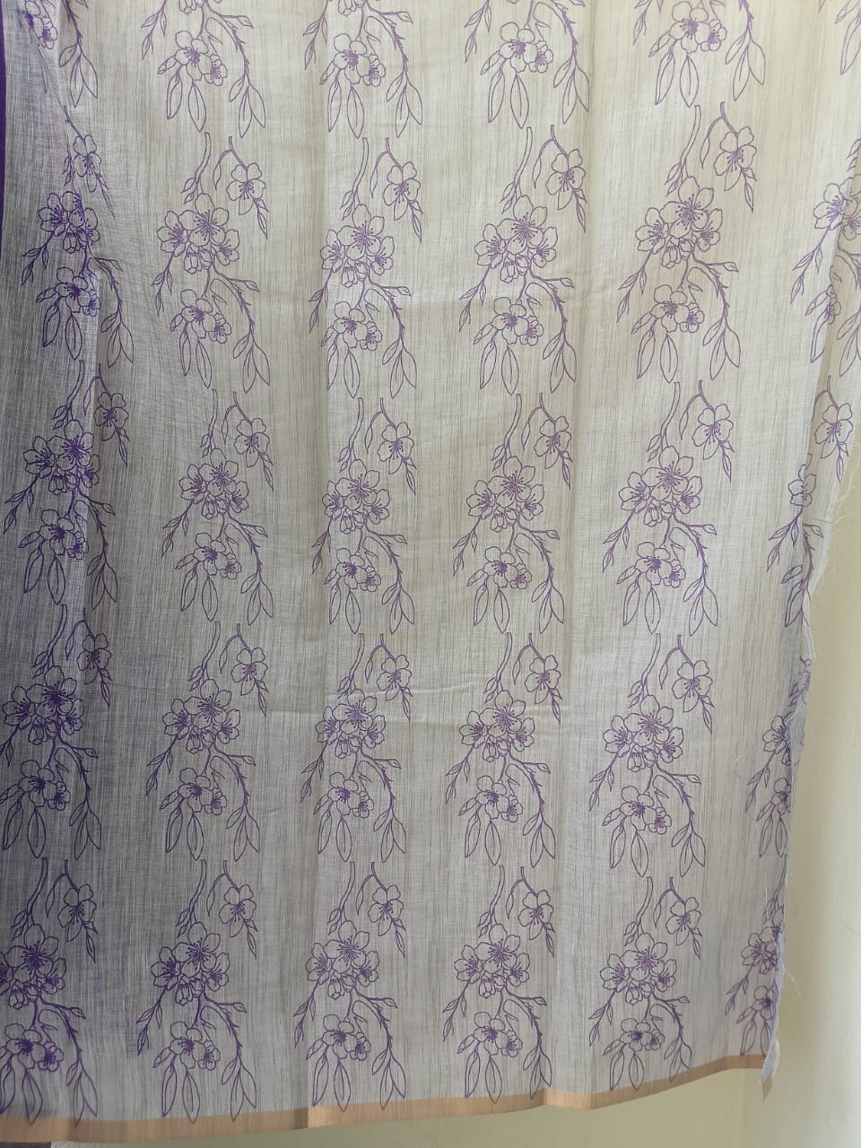 Linen saree
