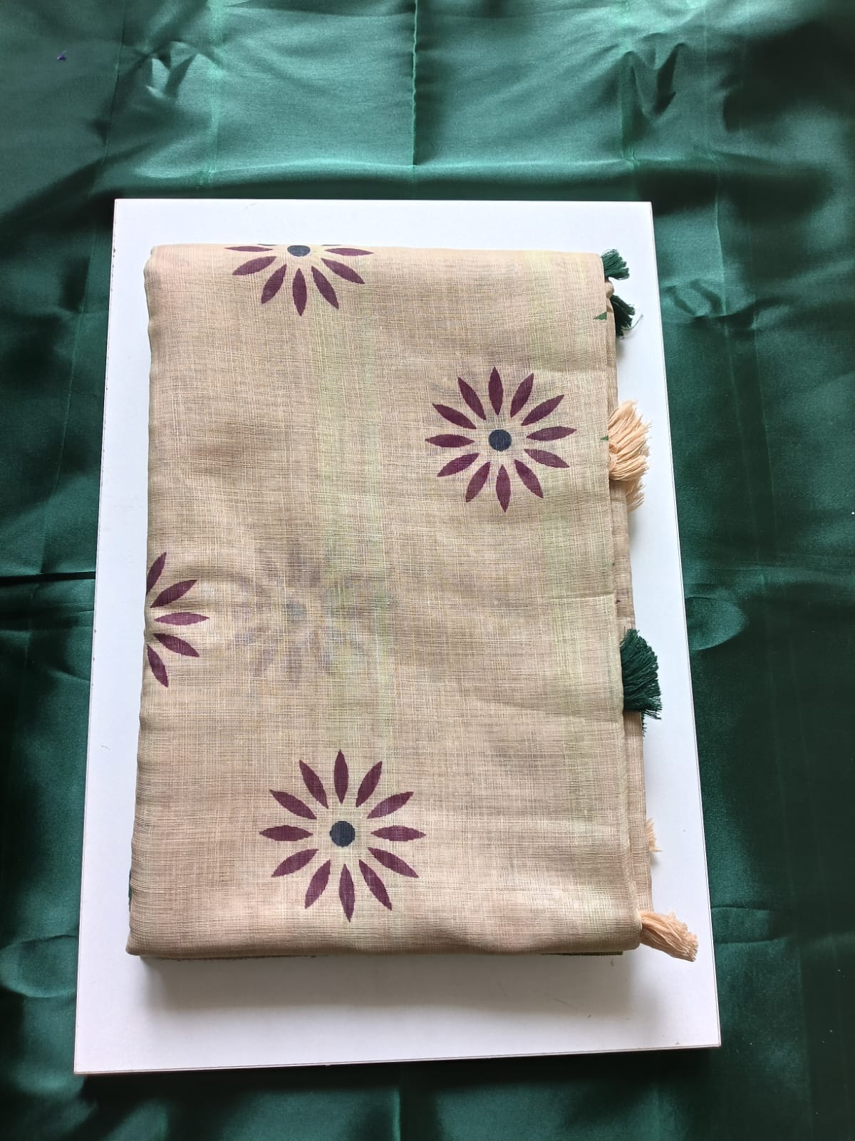Linen saree