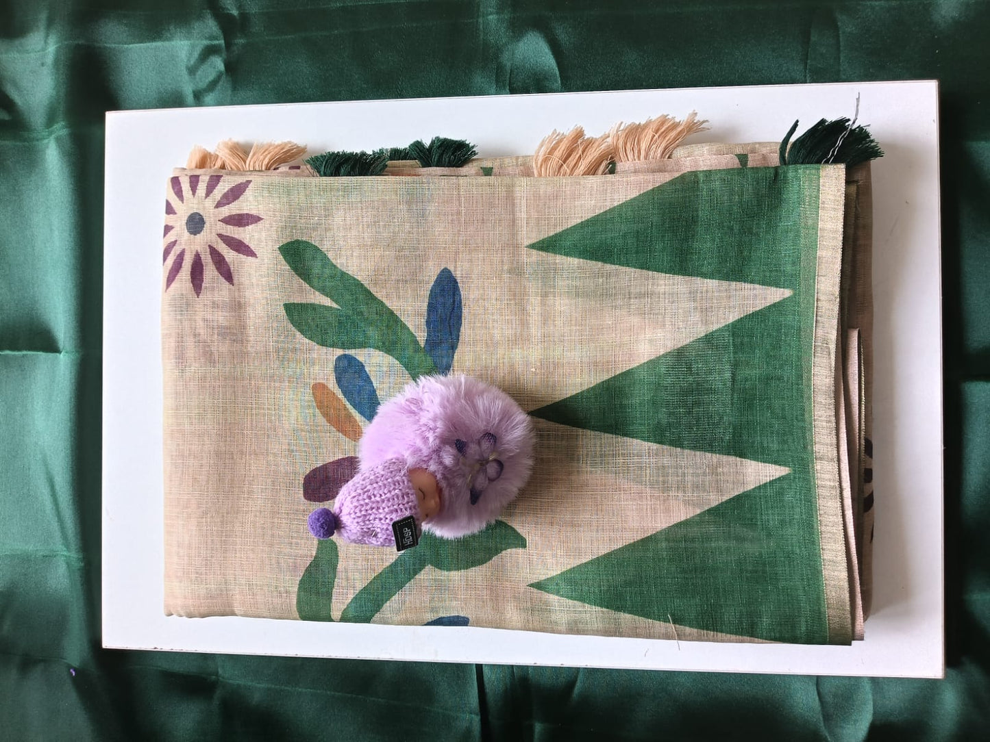 Linen saree