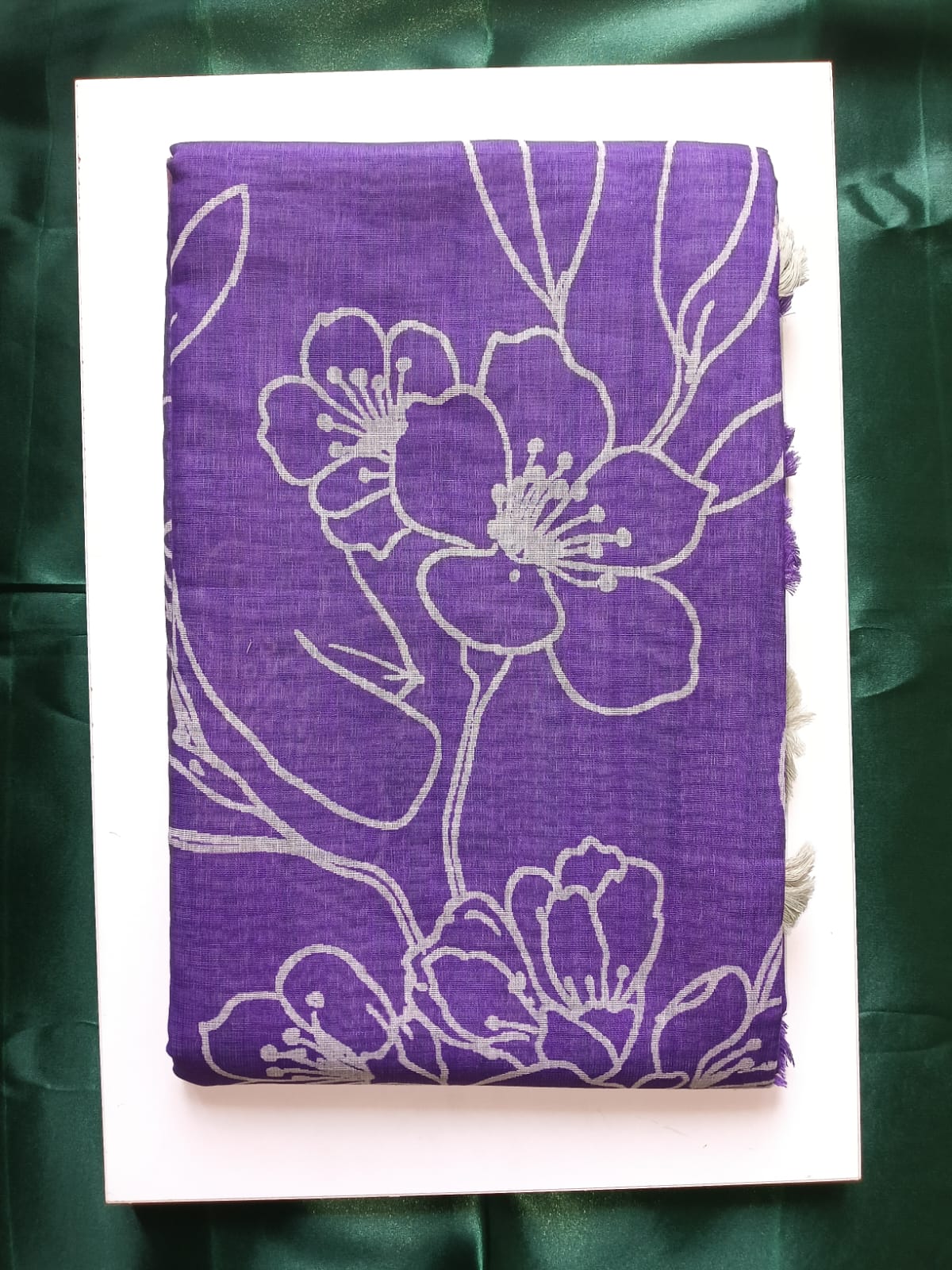 Linen saree