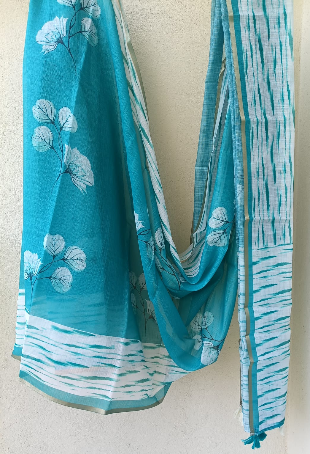 Linen saree