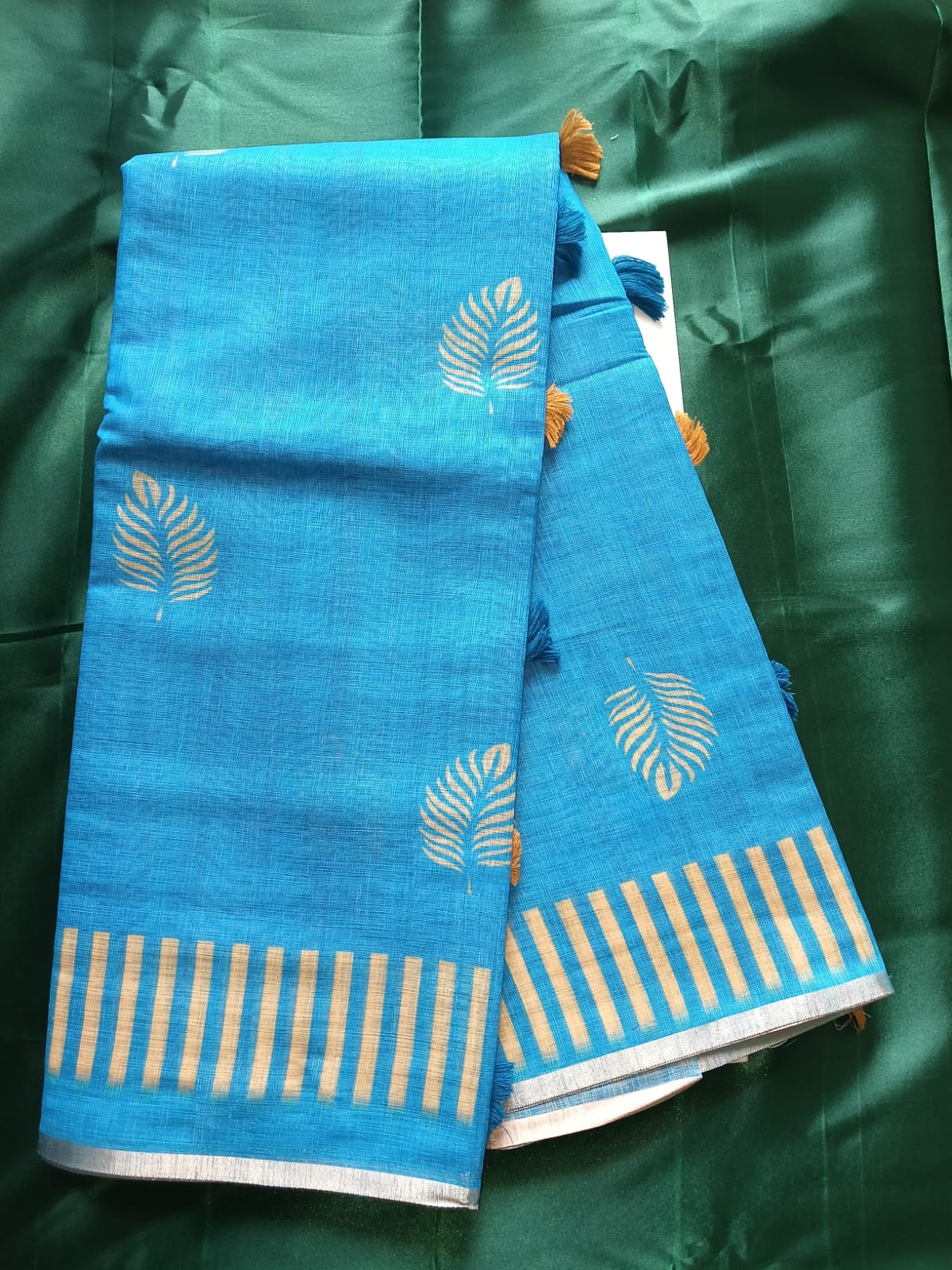 Linen saree