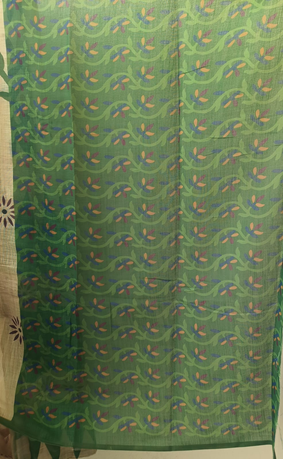Linen saree
