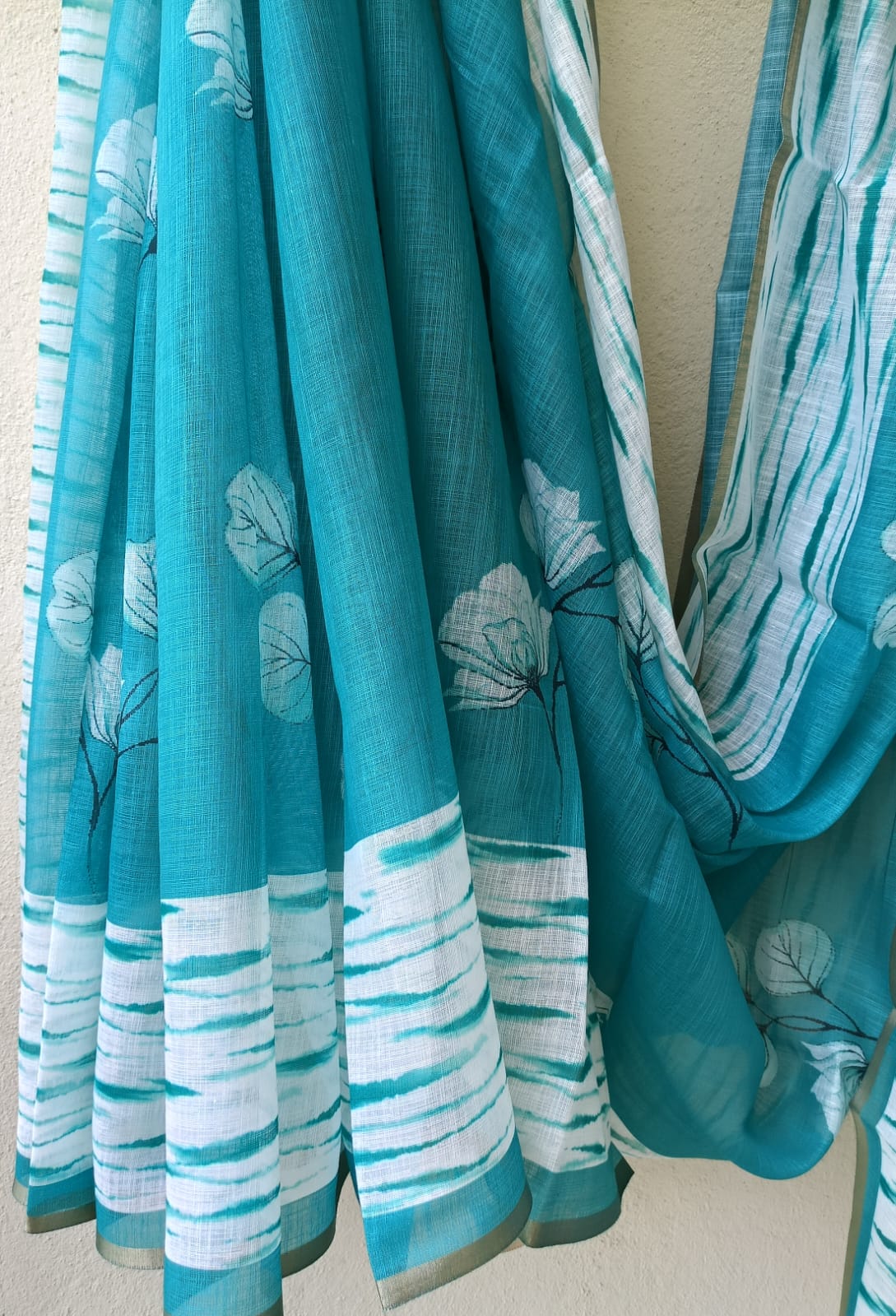 Linen saree