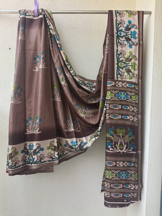 Cotton silk with Digital print saree